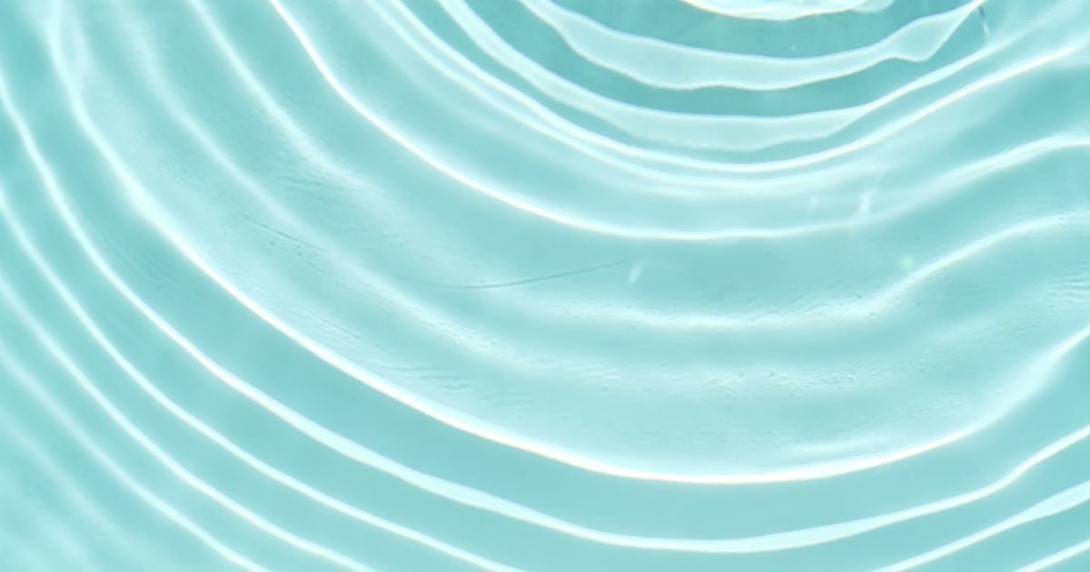 Ripples with light blue background