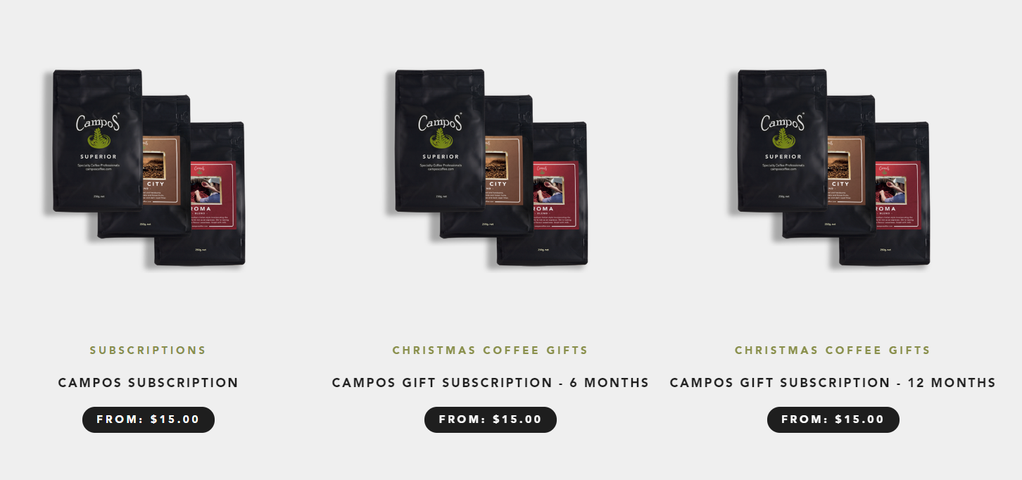 campos coffee website design inspiration