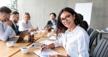 Business team making a plan