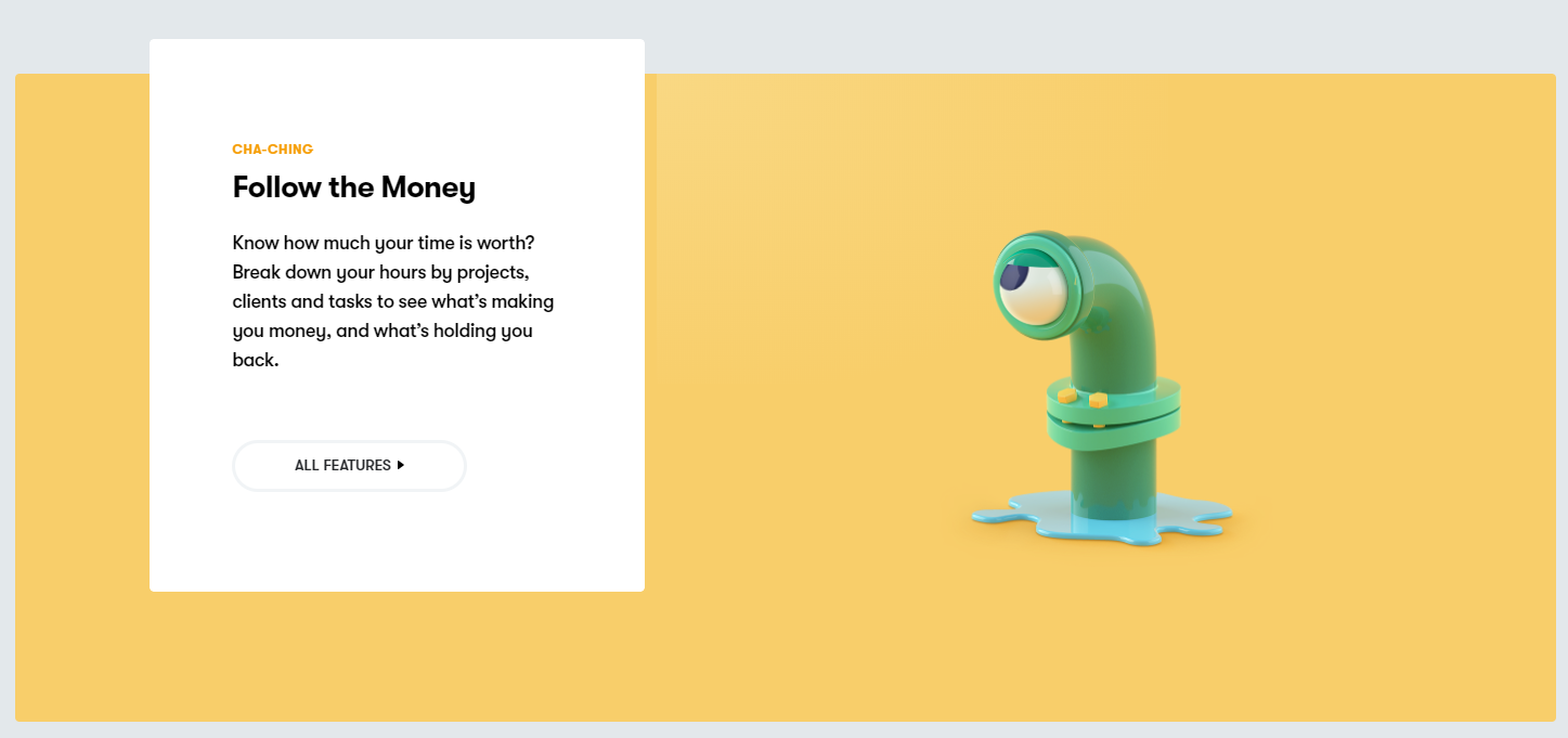 toggl website design inspiration