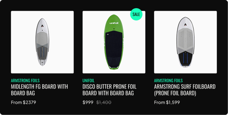 Stoked on Foiling Product Cards