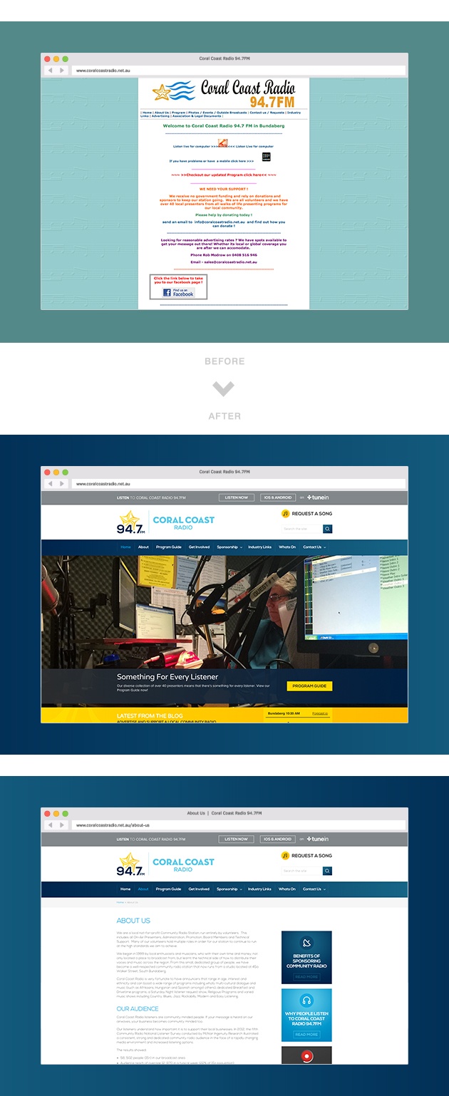 Coral Coast Radio Case Study Images